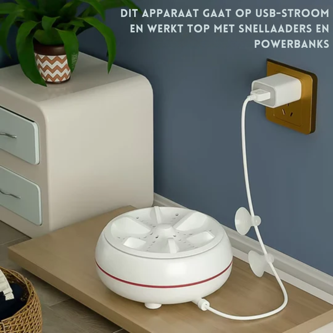 Ultraschall Reisewaschmaschine – Kompaktes 2-in-1 Wasch- und Spülgerät USB