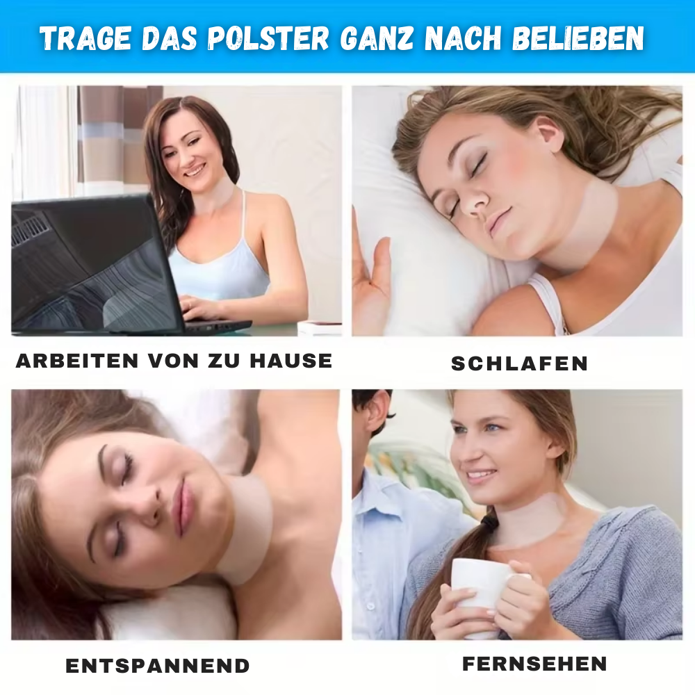 Silikon Hals Glättungspad - Anti-Aging Hautpflege für die Nacht