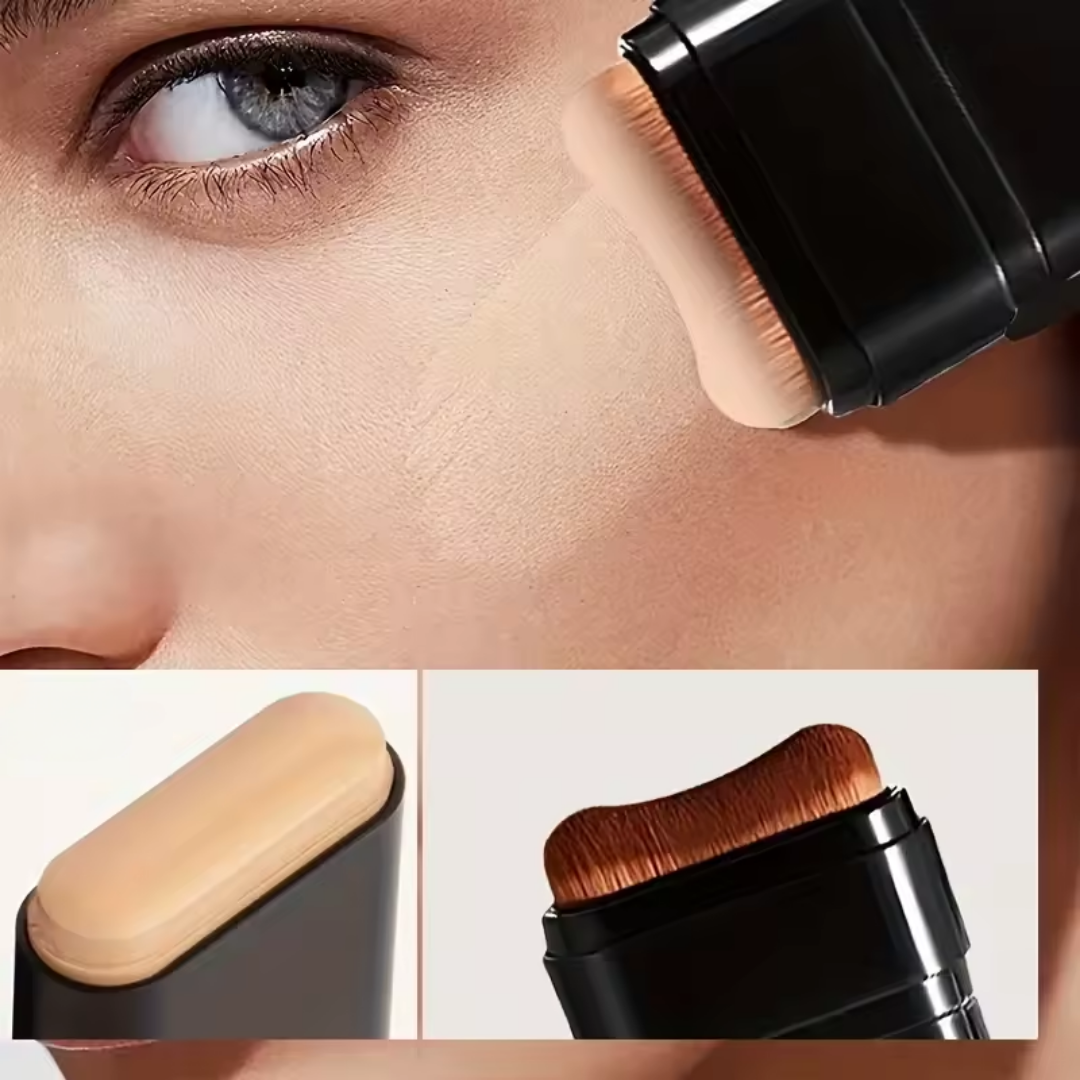 Foundation Stick Matt mit Concealer und integriertem Pinsel
