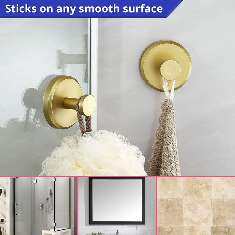 Edelstahl Wandhaken Modern – Selbstklebend für Bad, Küche & Flur