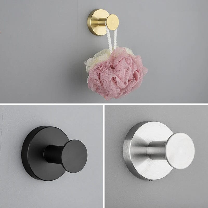 Edelstahl Wandhaken Modern – Selbstklebend für Bad, Küche & Flur