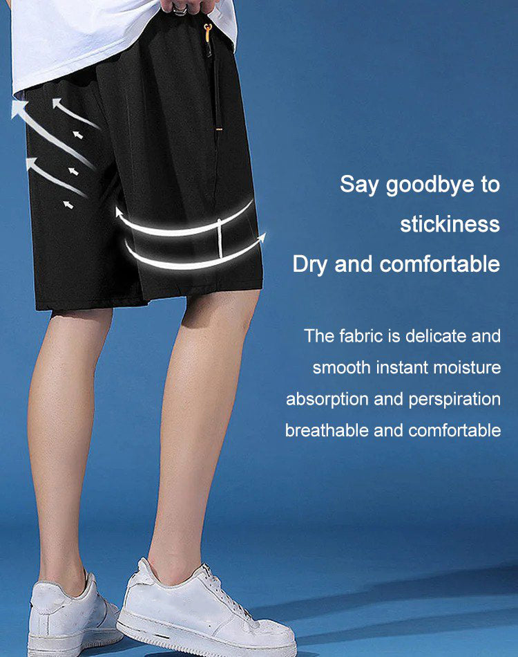Ice Silk Shorts Unisex - Atmungsaktive Stretch Sportshorts