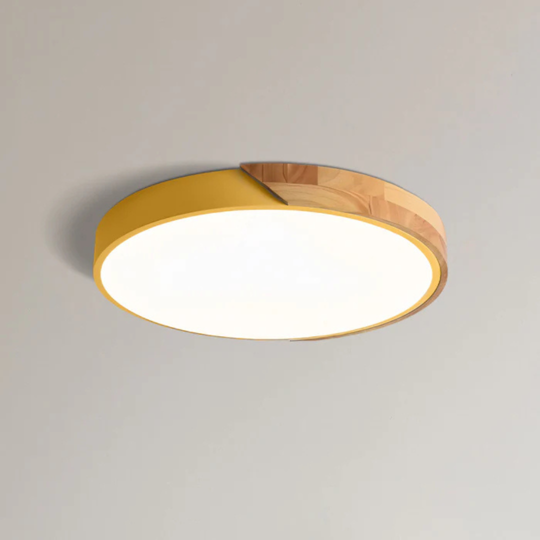 Holz-Deckenleuchte im Skandi-Stil mit LED – natürliches Designlicht