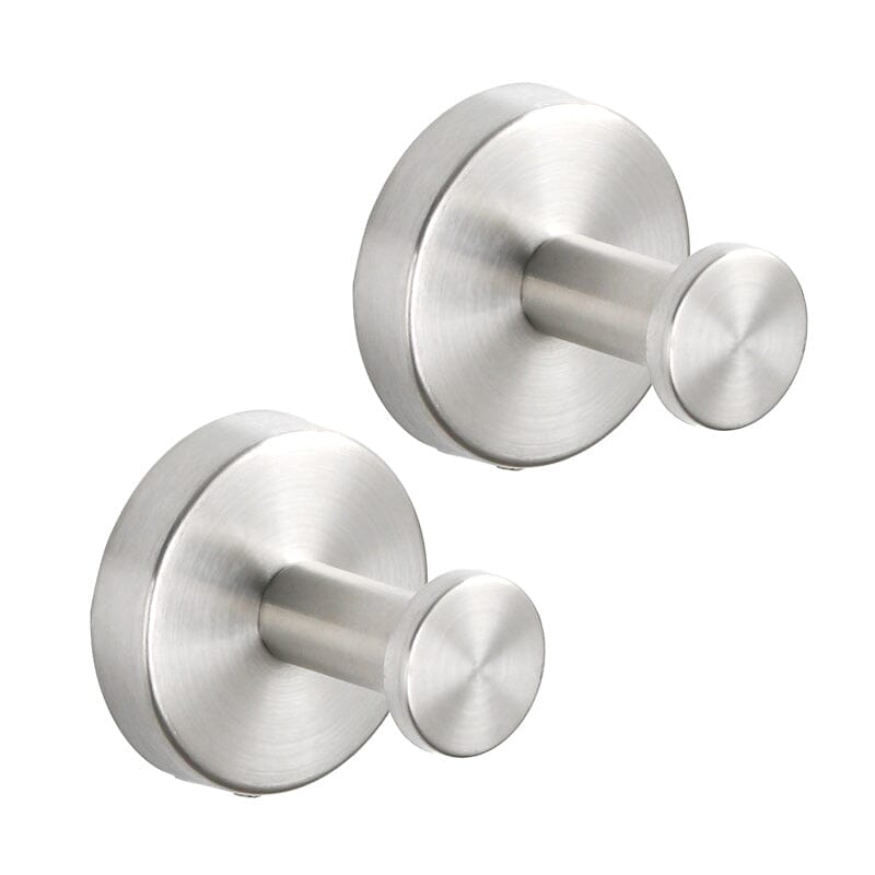 Edelstahl Wandhaken Modern – Selbstklebend für Bad, Küche & Flur (2er-Set)