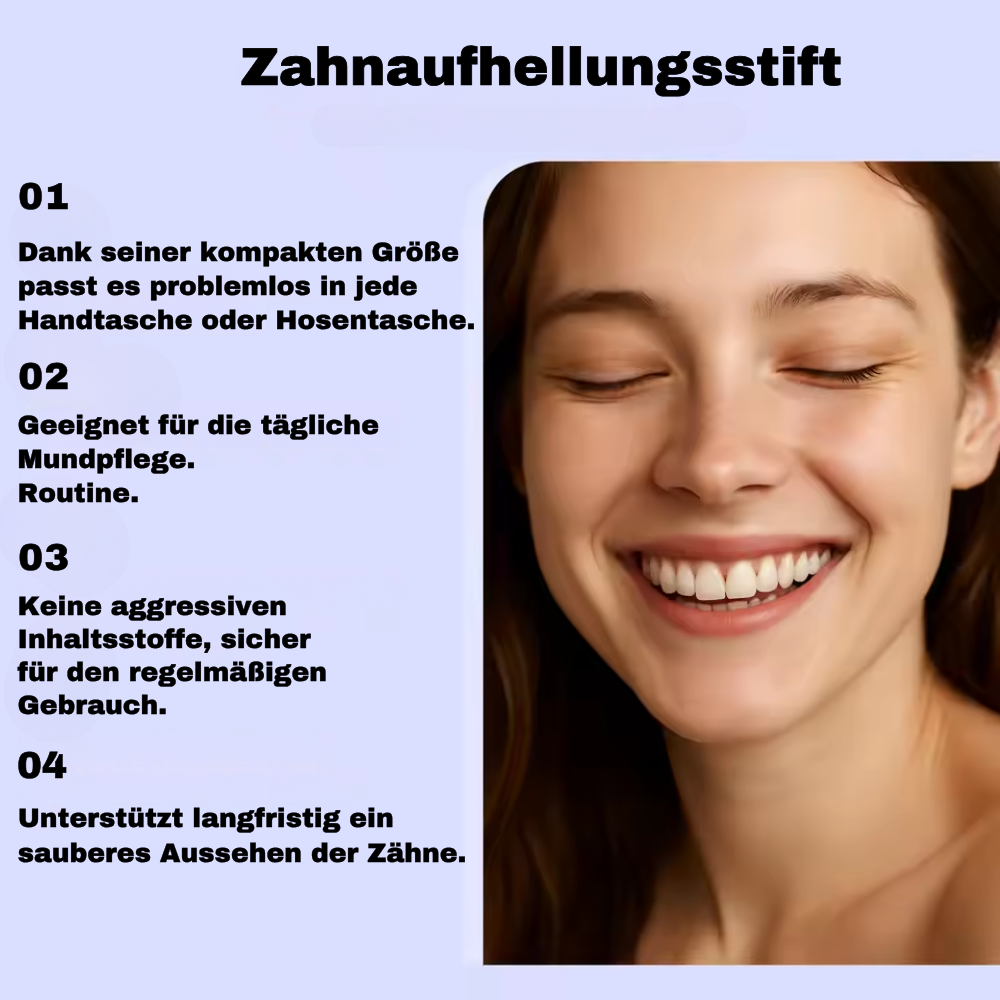 Zahnaufhellungsstift mit Pinsel für weiße Zähne