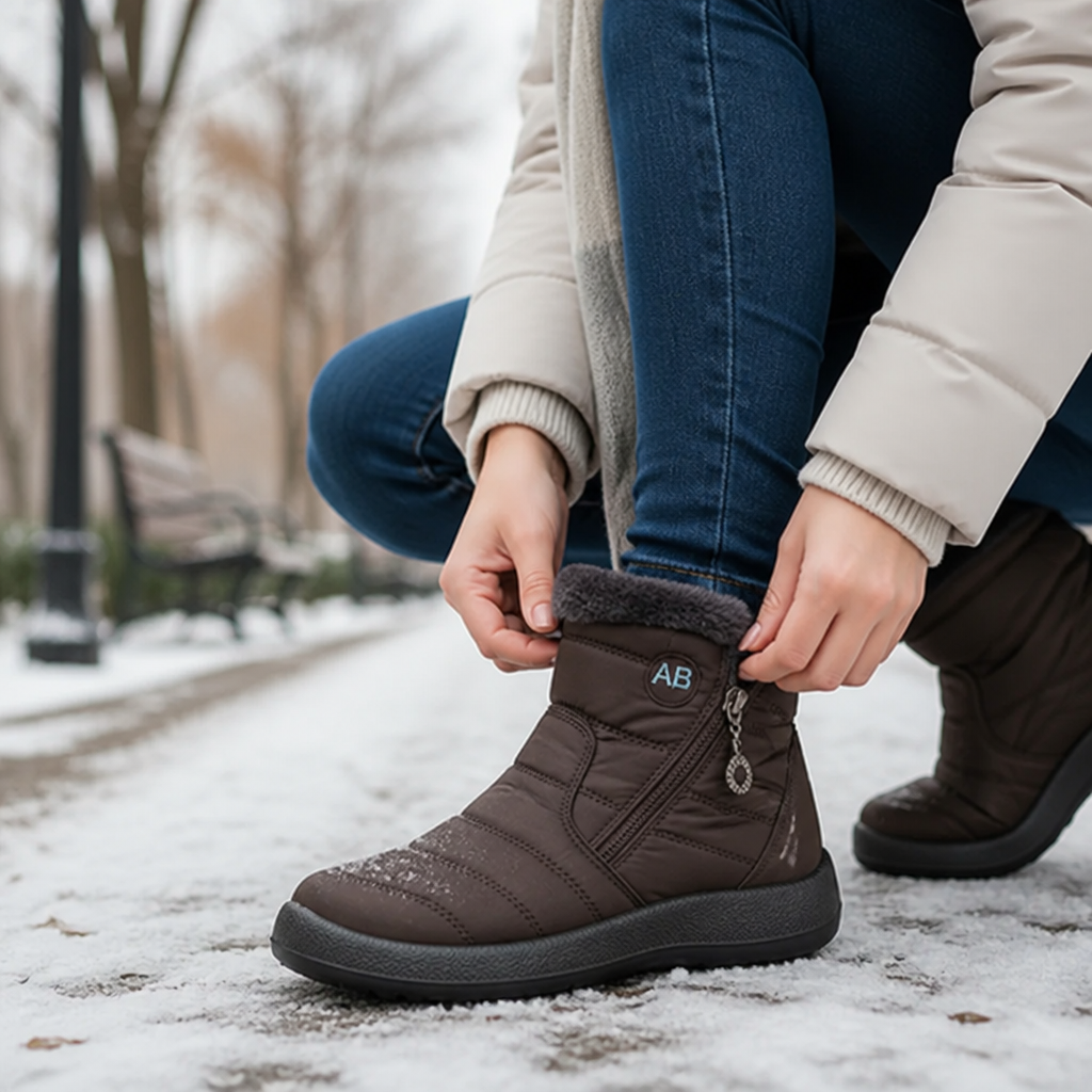 Gefütterte Winterstiefel – wasserabweisend und rutschfest