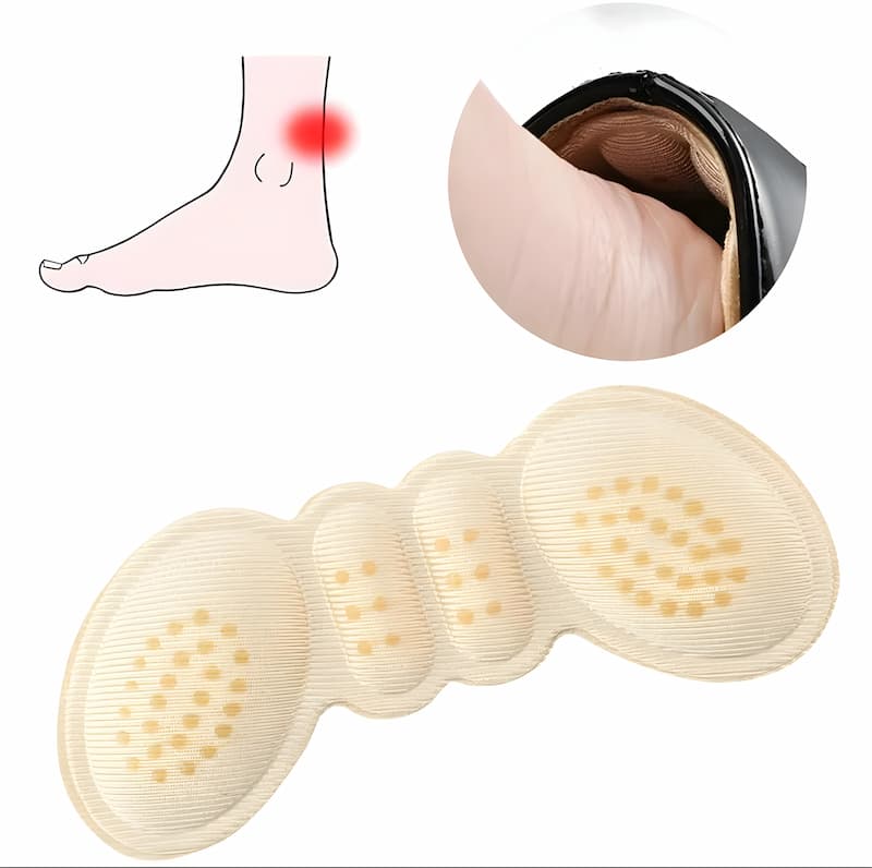 Memory Foam Fersenpolster - Selbstklebende Blasenschutz Pads
