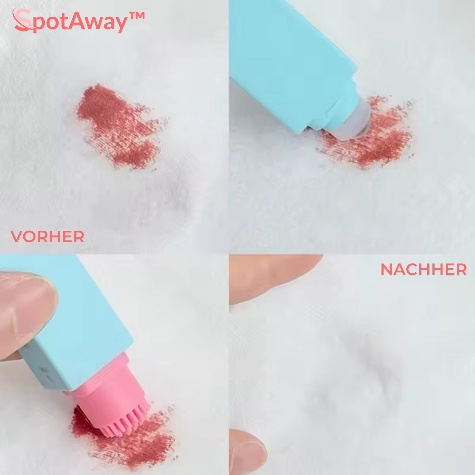 Fleckenentferner Stift für unterwegs - Sofortige Kleidung Reinigung