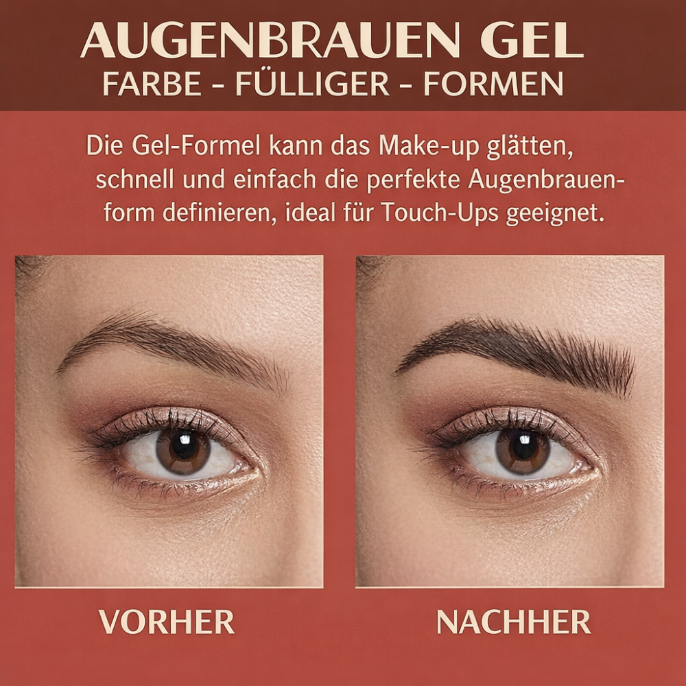 Augenbrauen Liner Creme mit Pinsel für vollere natürliche Brauen