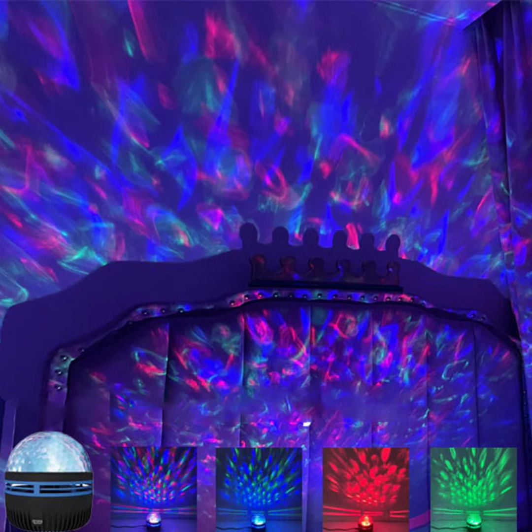 LED Projektor Wasser Aurora Effekt mit Fernbedienung Stimmungslicht