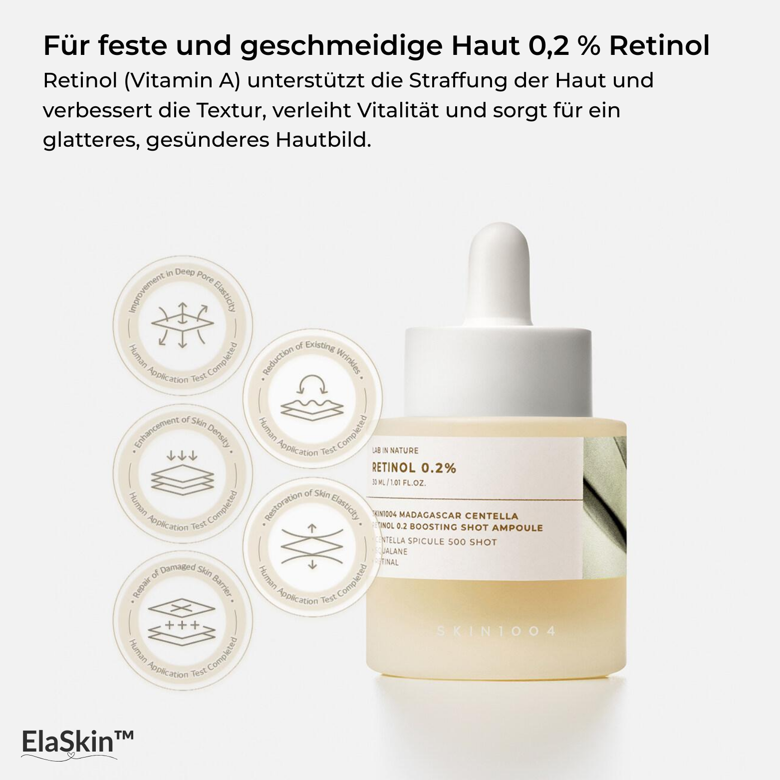 Retinol Ampulle mit Centella – Strafferes Hautbild & mehr Ausstrahlung