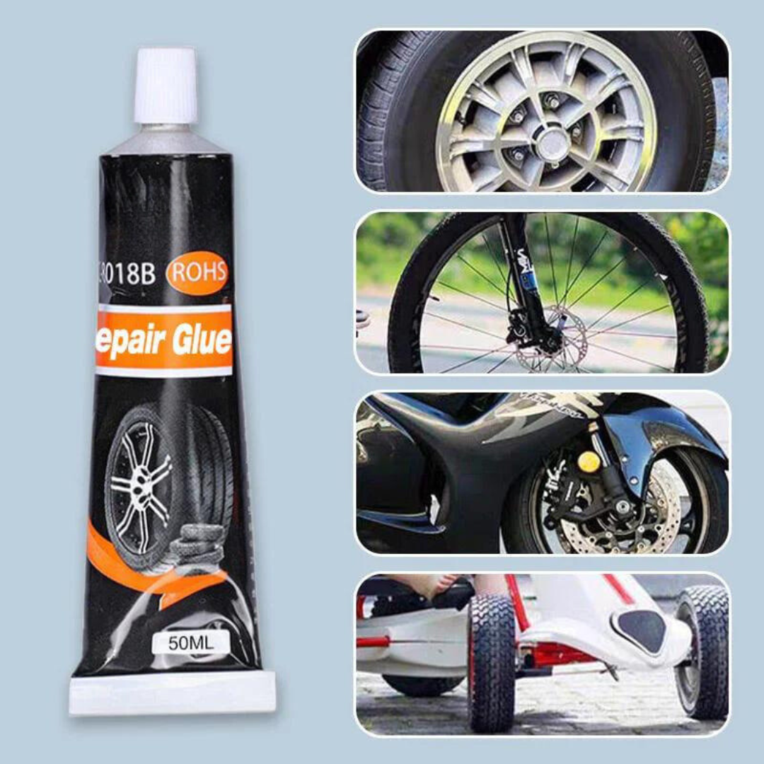 Reifenkleber Sofort-Reparatur - Pannenhilfe für Auto Motorrad Fahrrad