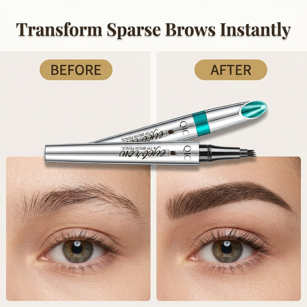 Augenbrauenstift mit 4-Zinken-Spitze – Wasserfester Microblading Stift