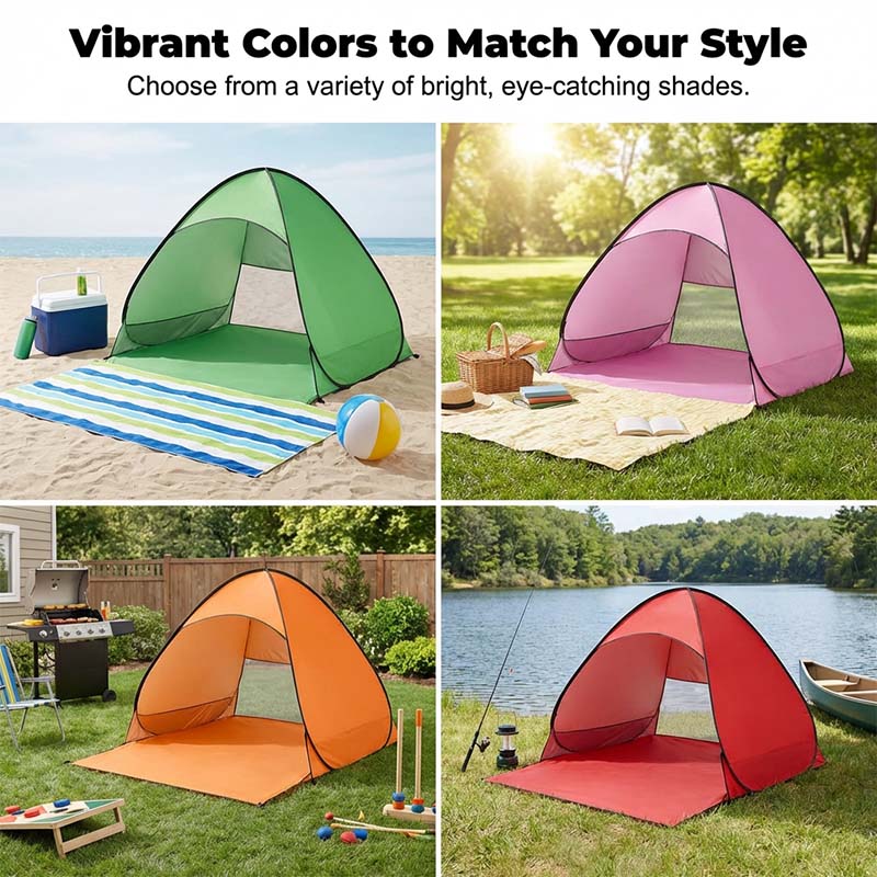 Pop-Up Strandmuschel mit UV-Schutz - Ultraleicht & Sekundenschnell