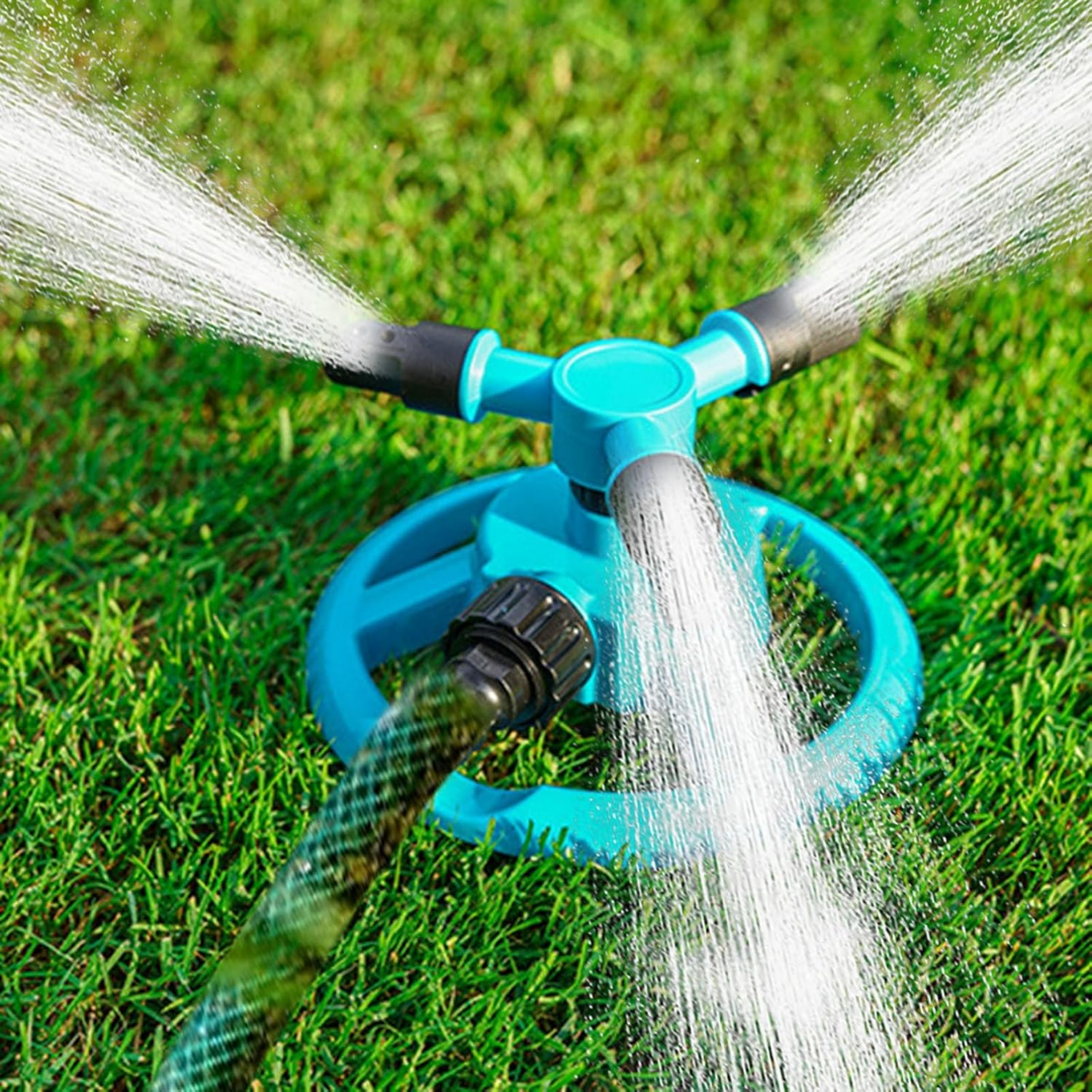 360° Gartensprinkler Rasensprenger mit einstellbarem Wasserdruck