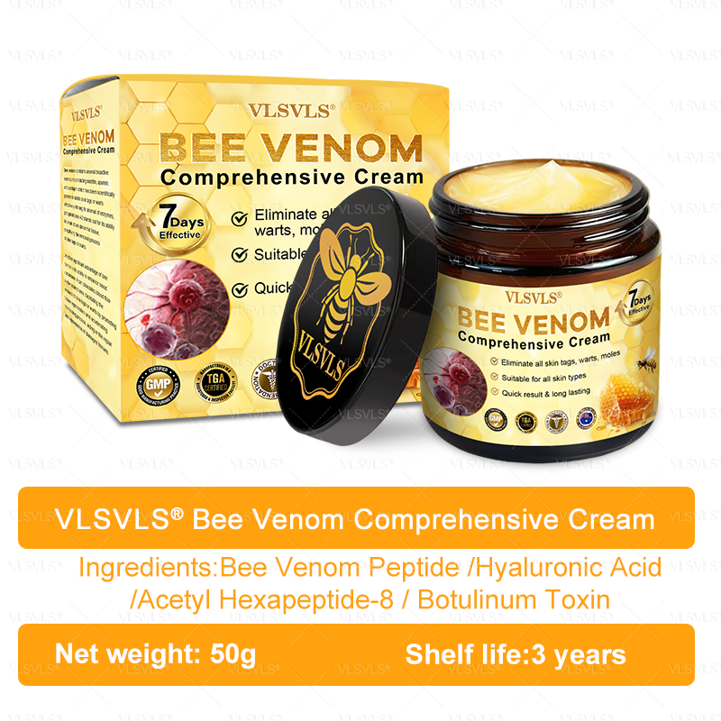 Anti-Aging-Creme mit Bienengift-Peptiden und Hyaluronsäure