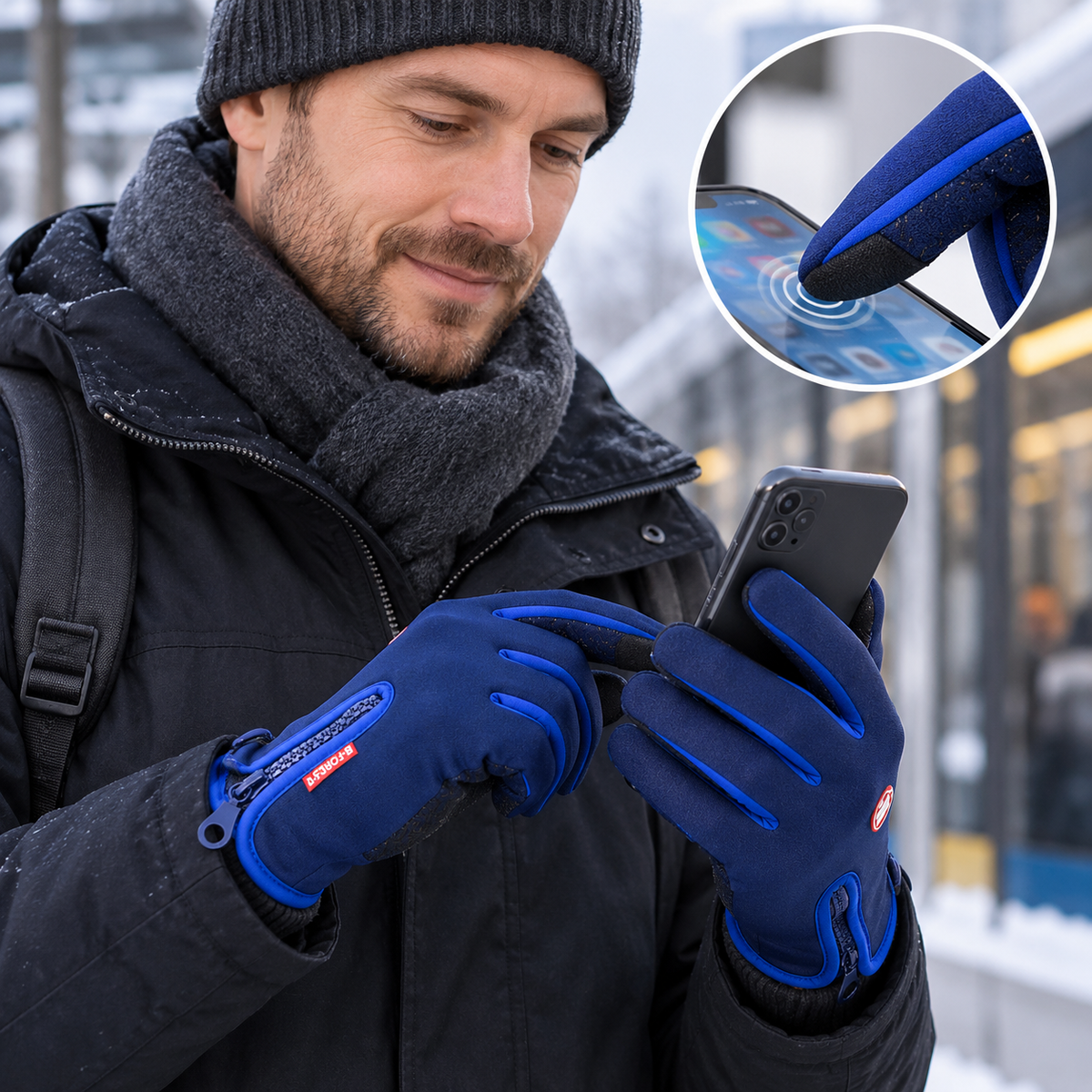Touchscreen Winterhandschuhe wind- und wasserdicht für den Alltag