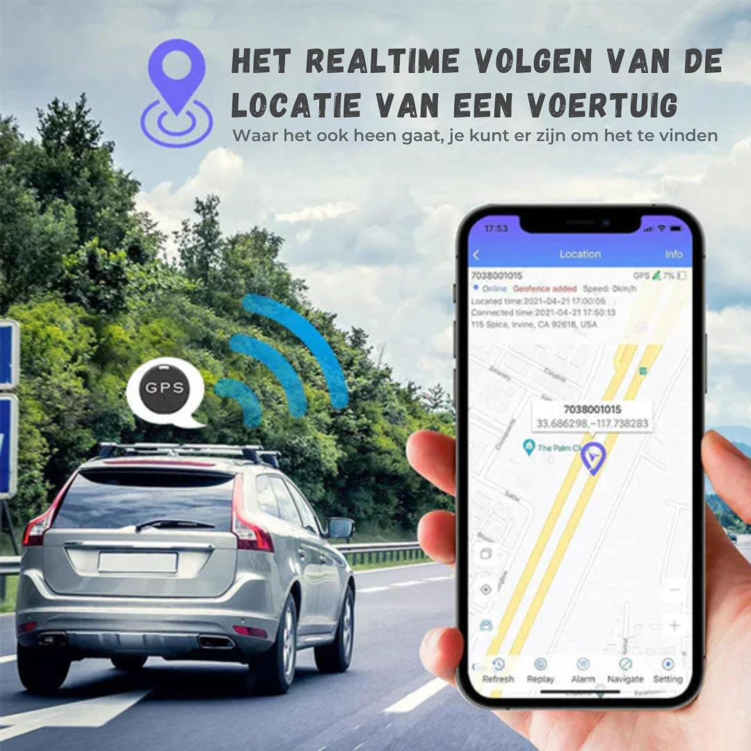 Mini GPS Tracker Magnetisch - Echtzeit Ortung für Auto & Fahrrad