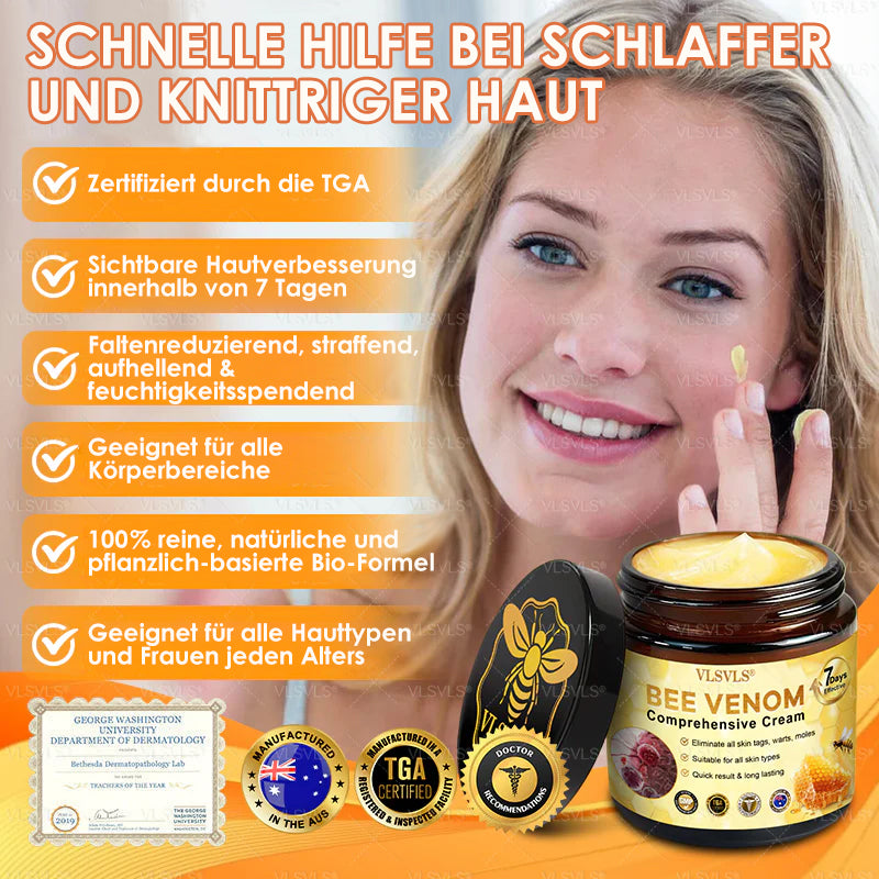 Anti-Aging Creme mit Bienengift Peptiden und Hyaluronsäure