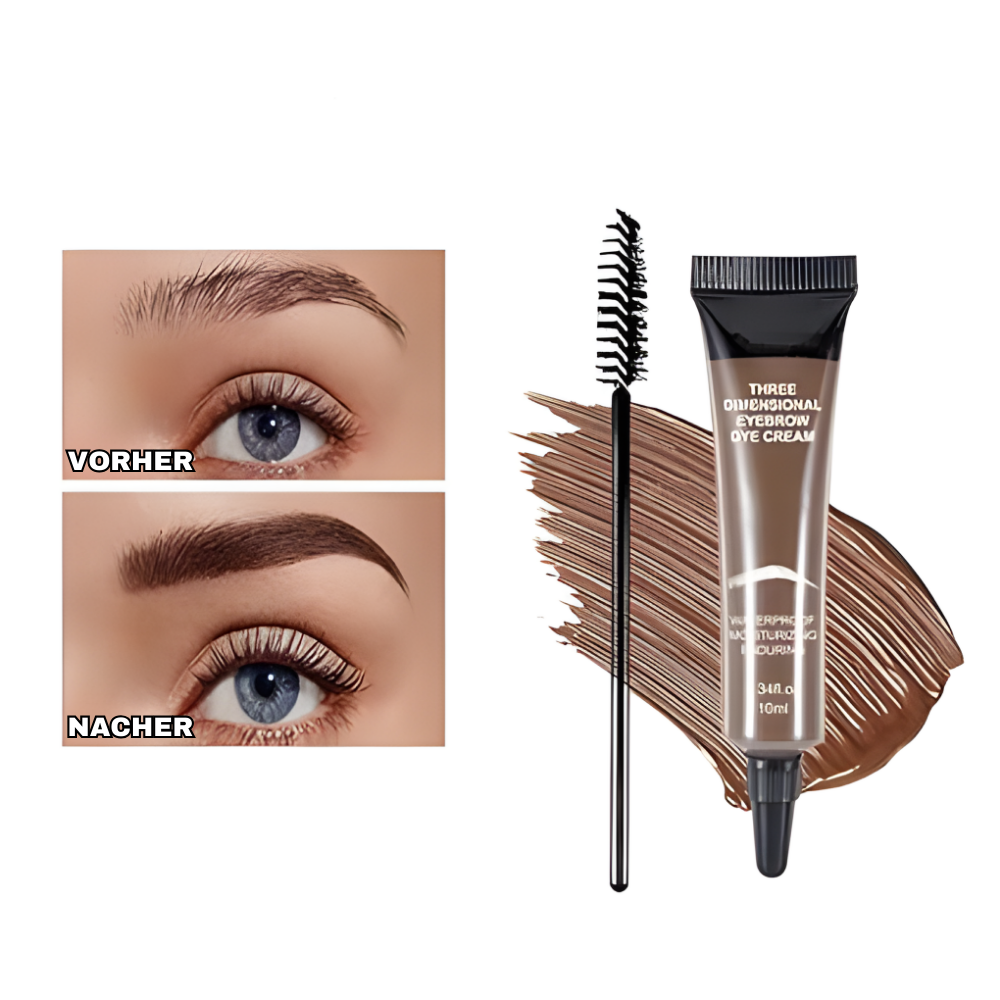 Augenbrauen Liner Creme mit Pinsel für vollere natürliche Brauen