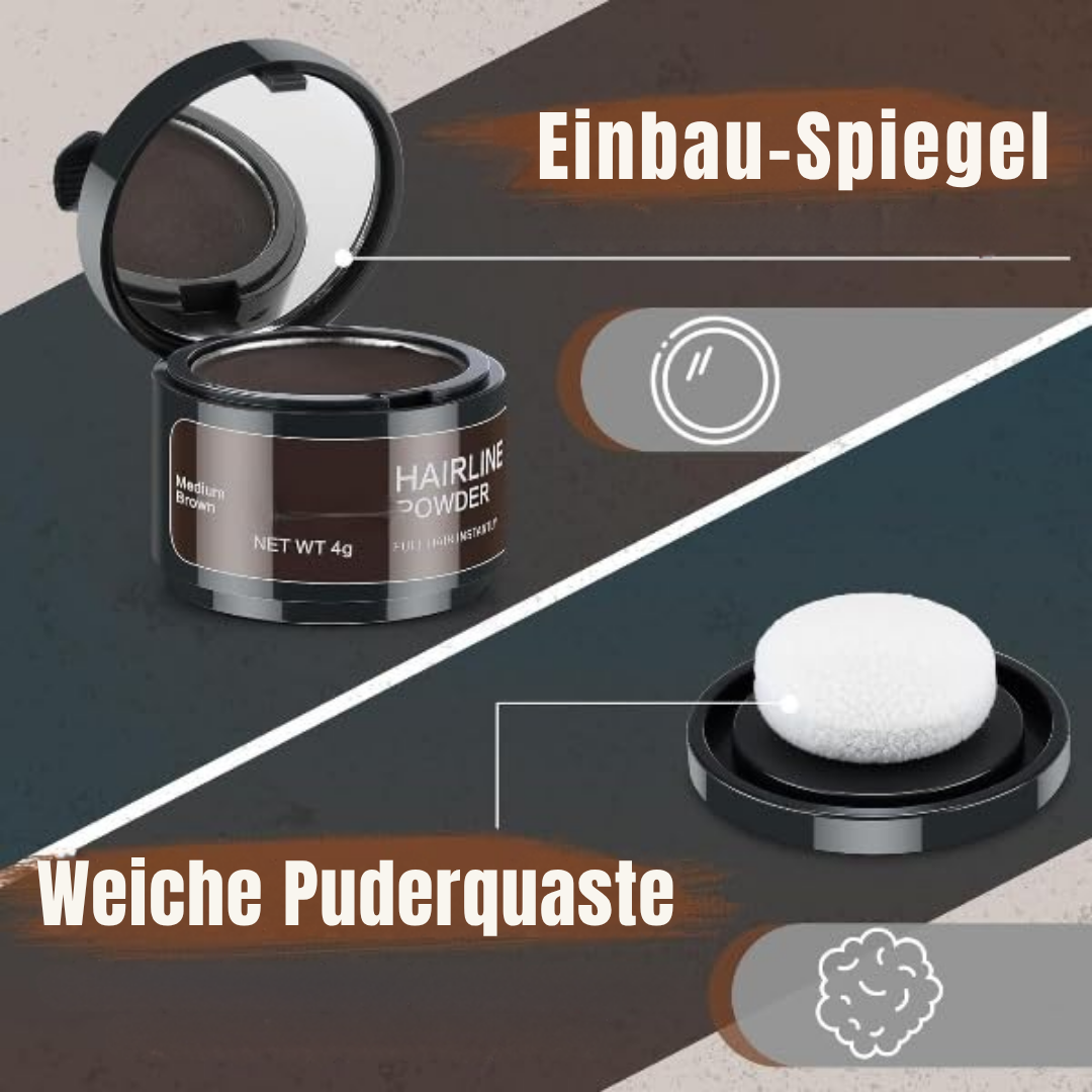Haarpuder Augenbrauenpuder - Wasserfest für dichtere Haare Brauen