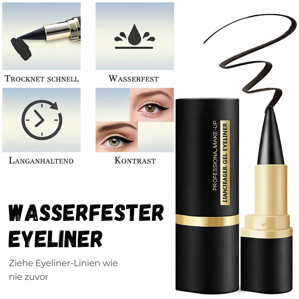 Wasserfester Gel-Eyeliner schwarz mit cremiger Textur