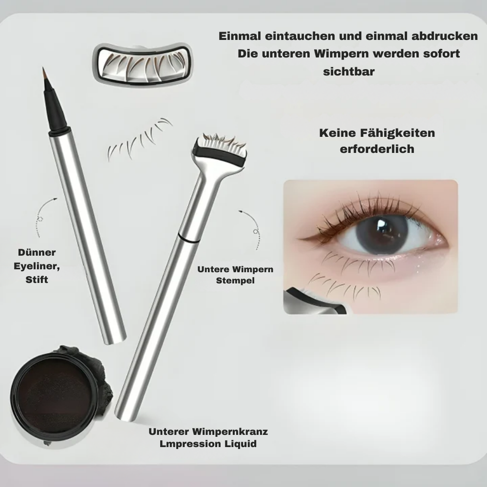 Eyeliner Stempel 2-in-1 Wimpernstempel für perfekte Augen Make-up