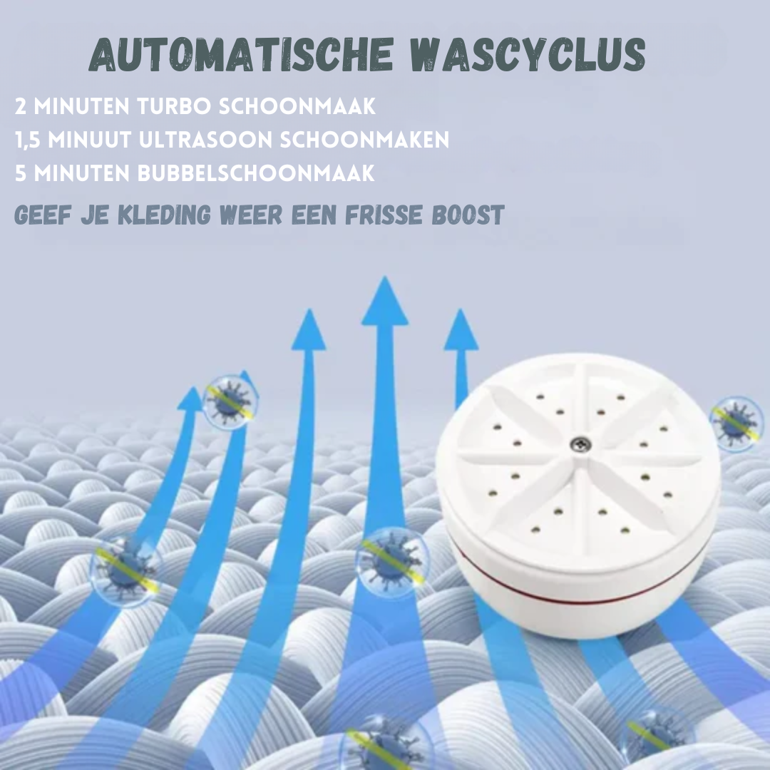 Mini Waschmaschine USB Ultraschall - Tragbar Reise Waschgerät