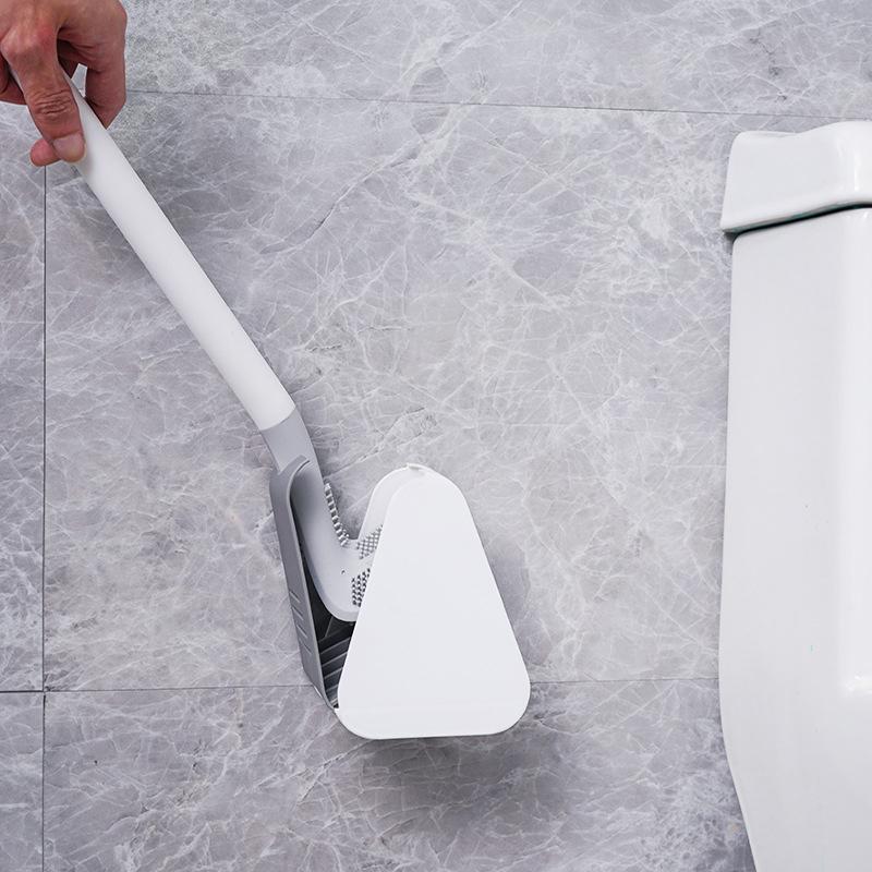 WC-Bürste dreieckig mit Wandhalterung ohne Bohren