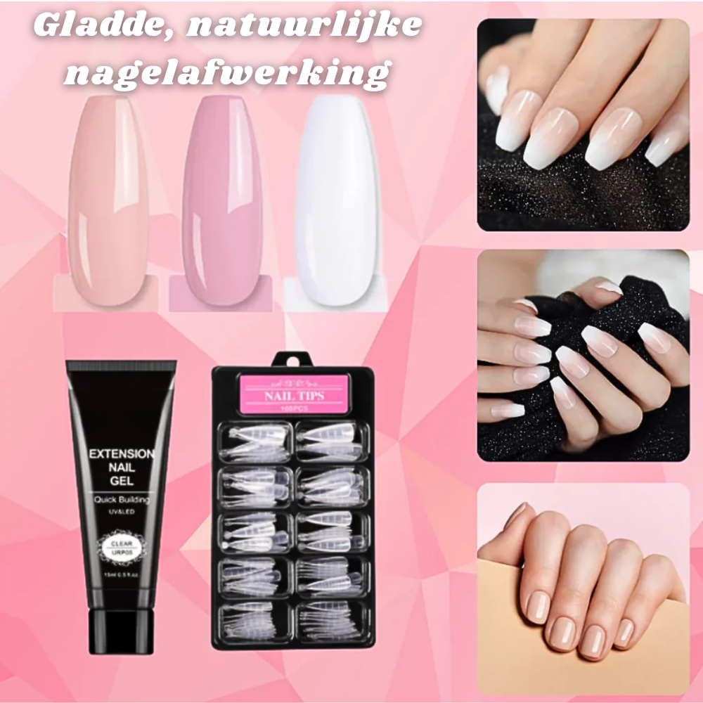 Polygel Nagelset DIY - Komplett Set für Nagelverlängerung zu Hause