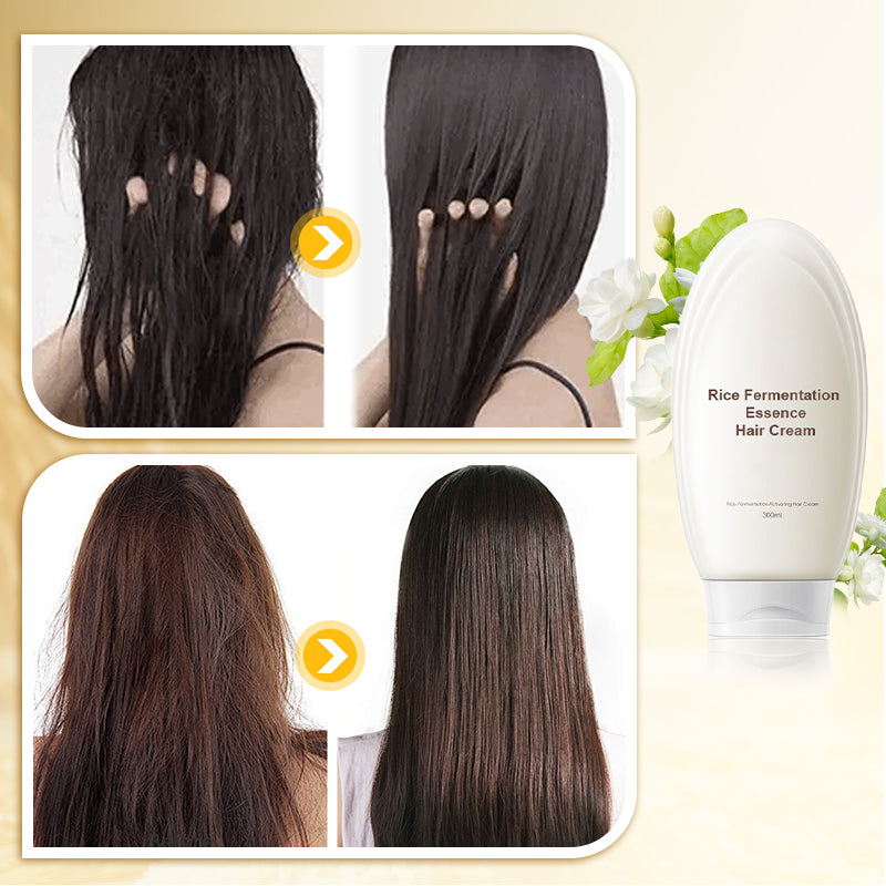 Haarcreme mit Reisessenz - Feuchtigkeit und Glanz für alle Haartypen