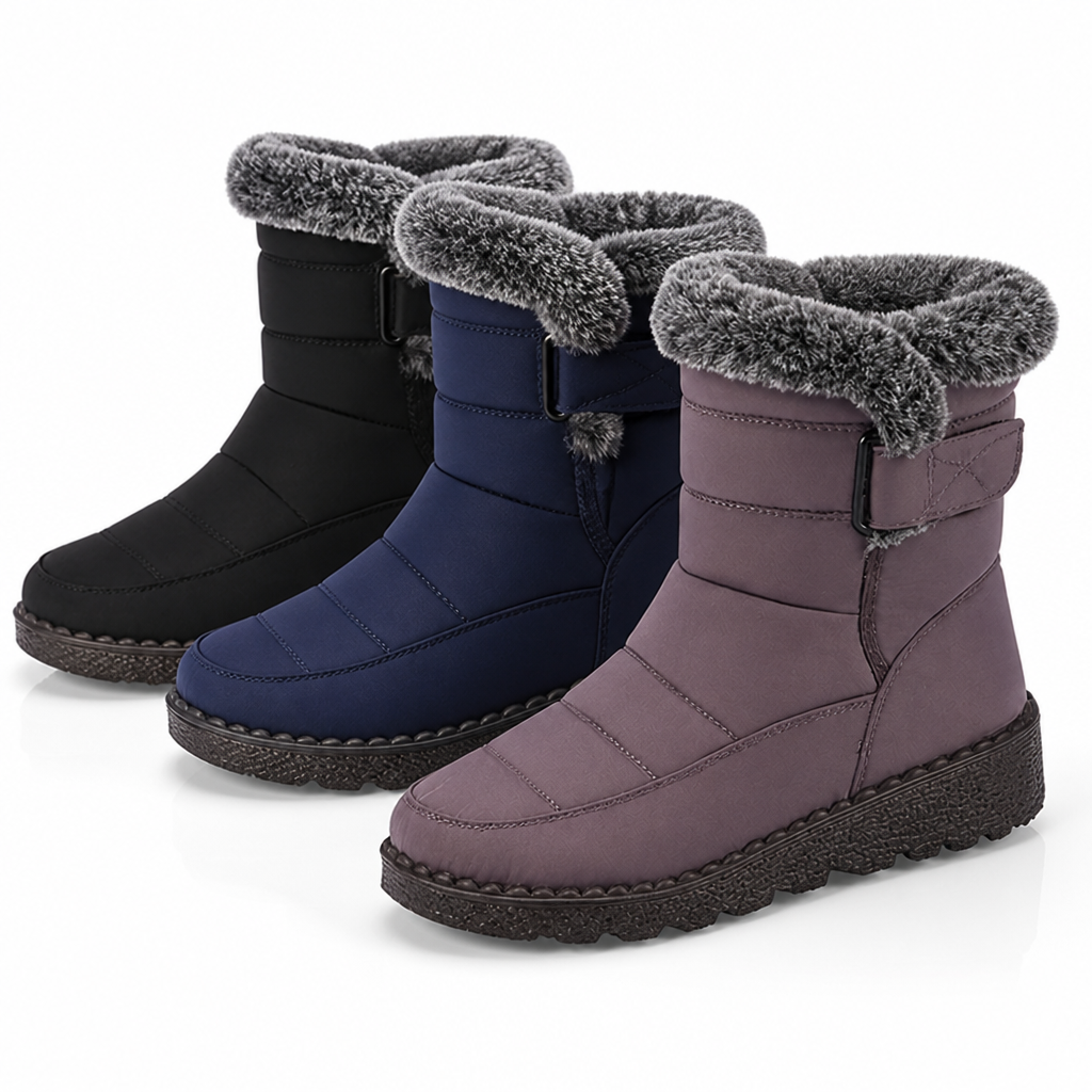 Gefütterte Winterstiefel Damen – wasserabweisend & rutschfest