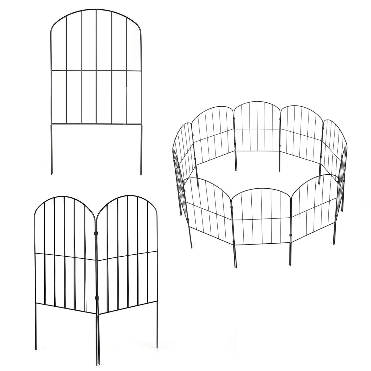 Edelstahl Gartenzaun Beetabgrenzung flexibel rostfrei 3,2m Set