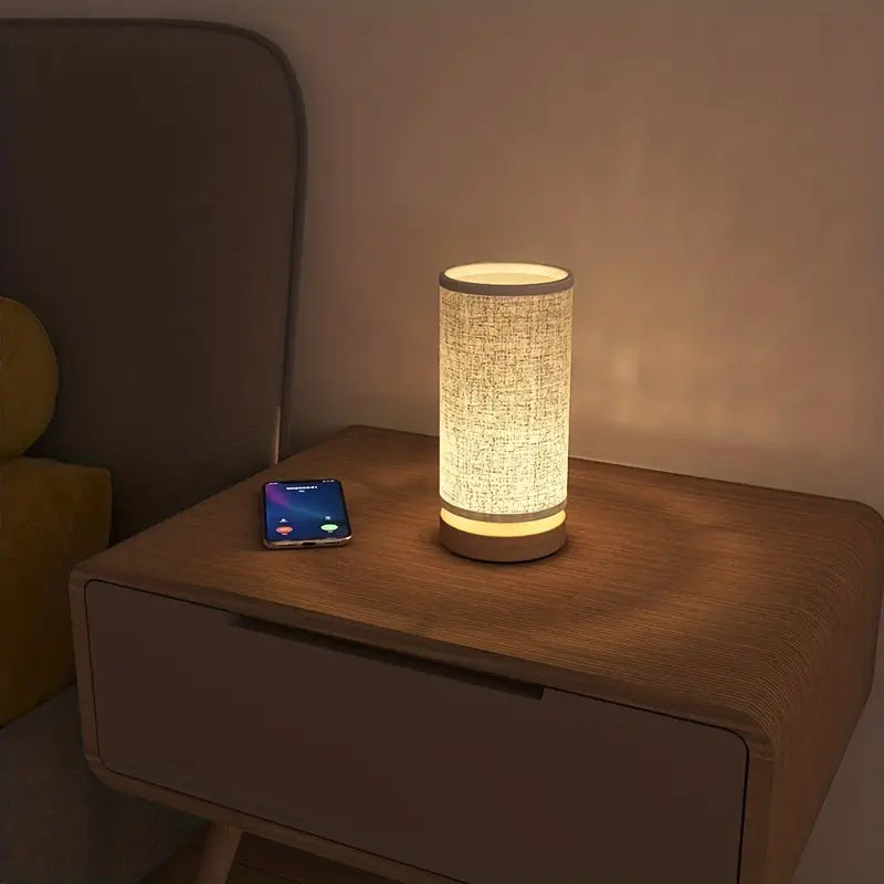 Linnenlook Nachtlampe mit sanftem Licht für gemütliche Räume