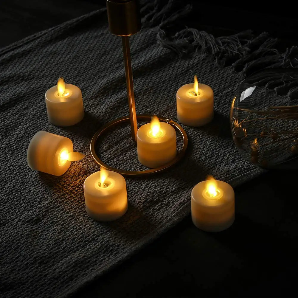 LED Kerzen Set mit Fernbedienung und Timer – flammenlos