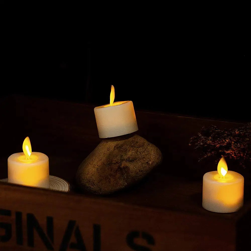 LED Kerzen Set mit Fernbedienung und Timer – flammenlos