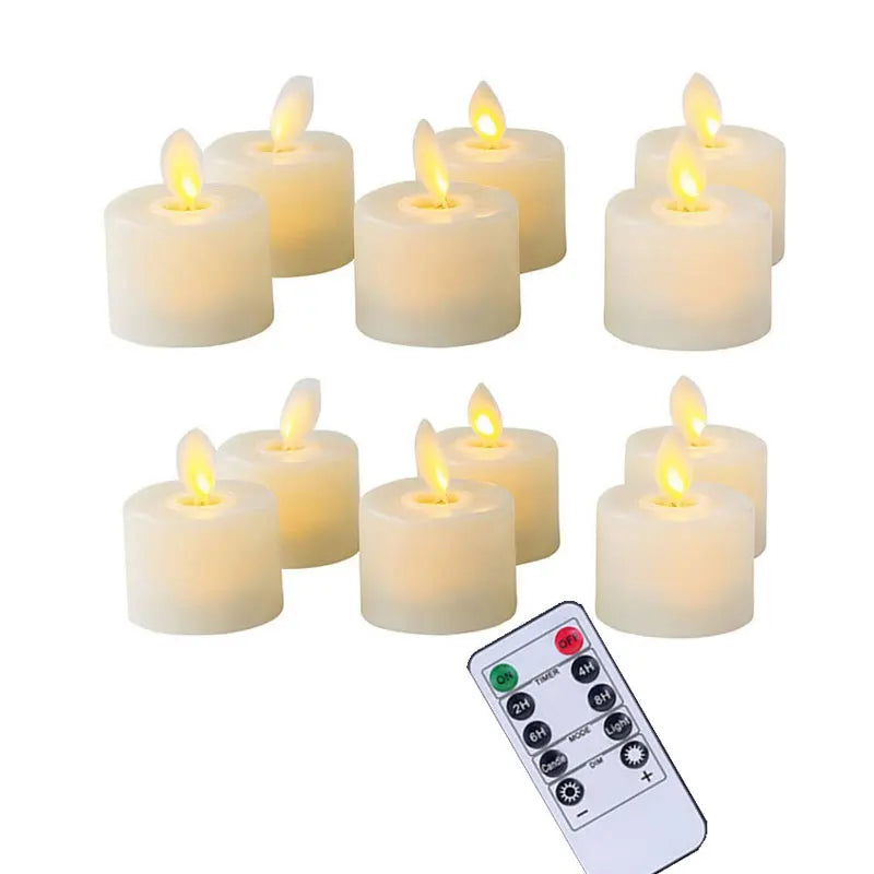LED Kerzen Set mit Fernbedienung und Timer – flammenlos