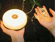 LED Lichterkette Wasserdicht Wiederaufladbar 10m für Camping Garten