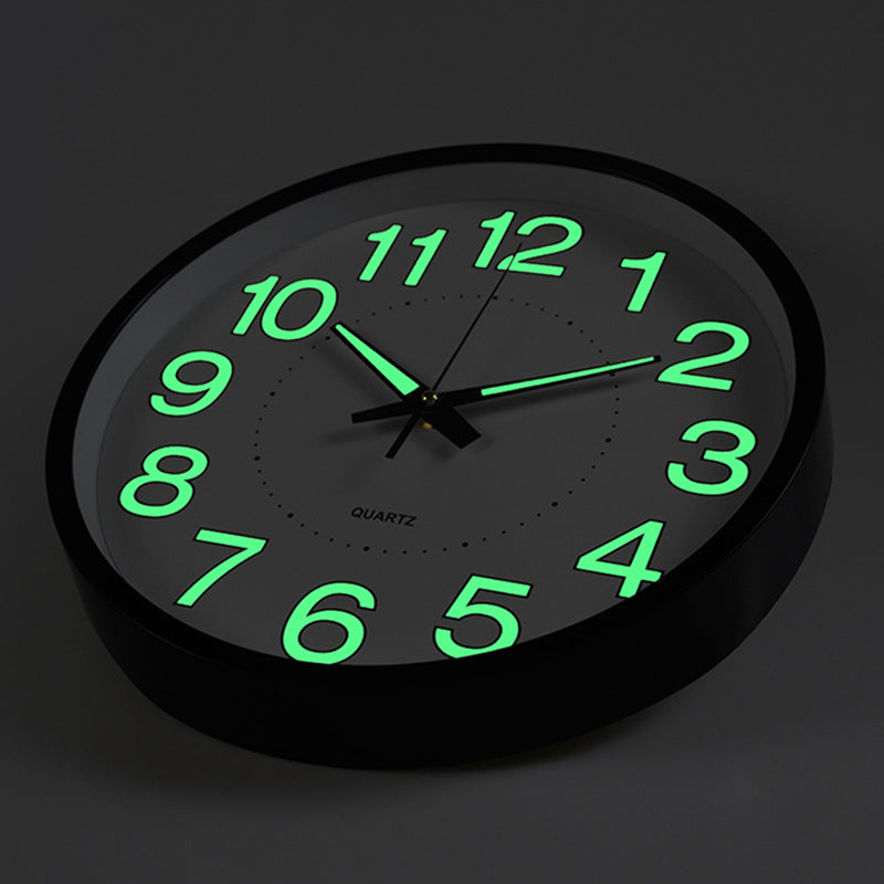 LED Wanduhr mit Beleuchtung – moderne Uhr für Wohnzimmer