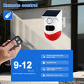 Solarbetriebener Bewegungsmelder mit Alarmsirene & LED-Warnlicht – IP65