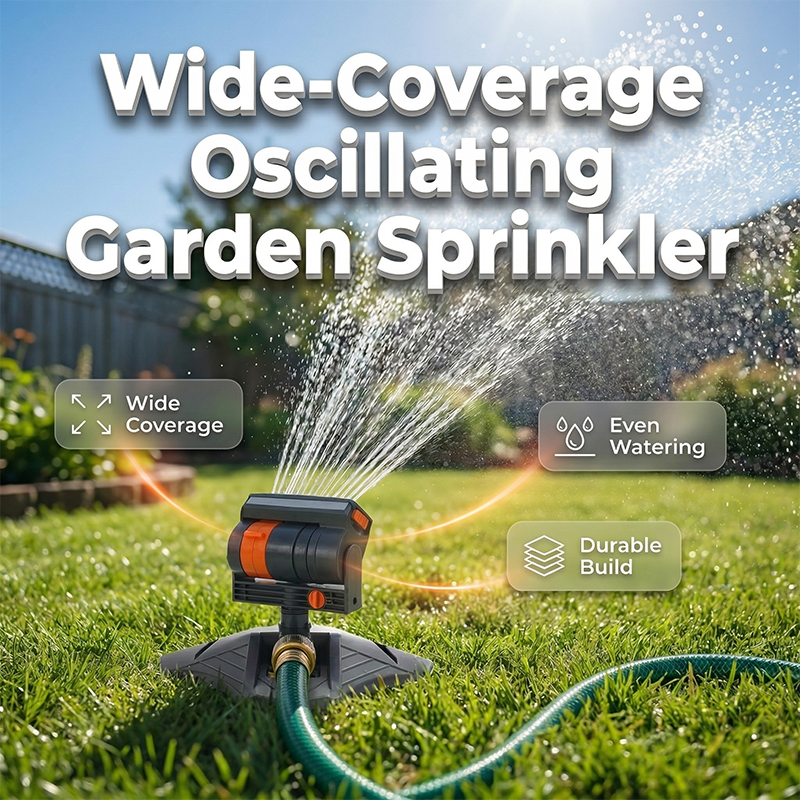Gartensprinkler mit verstellbarem Sprühkopf – gleichmäßige Rasenbewässerung