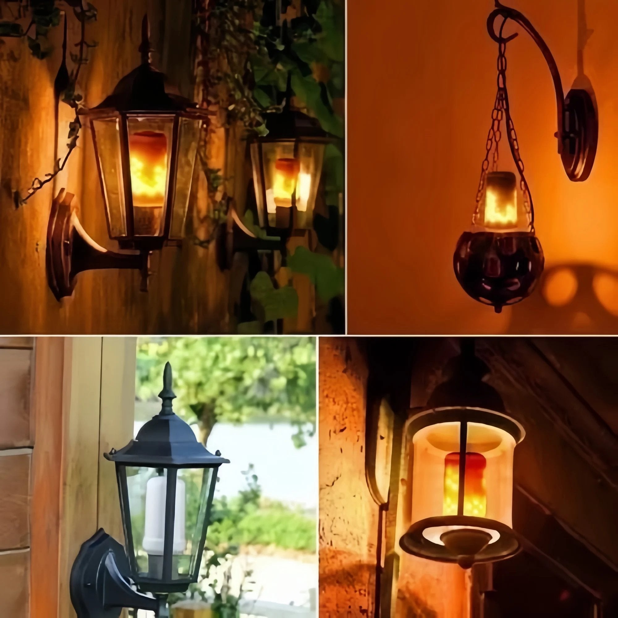 LED Flammen Glühbirne E26 - Flammeneffekt Leuchtmittel für Atmosphäre