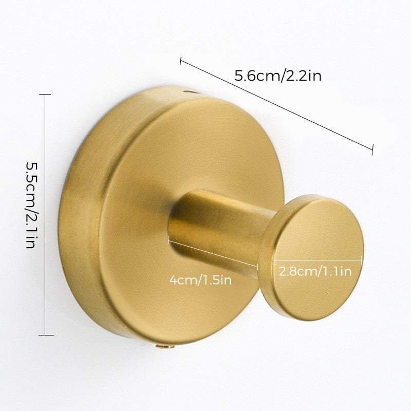 Edelstahl Wandhaken Modern – Selbstklebend für Bad, Küche & Flur
