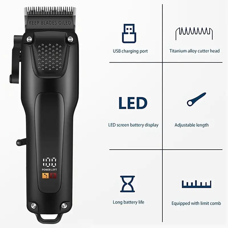 Bart- und Haarschneider Set Kabellos - 3in1 Trimmer USB Aufladbar