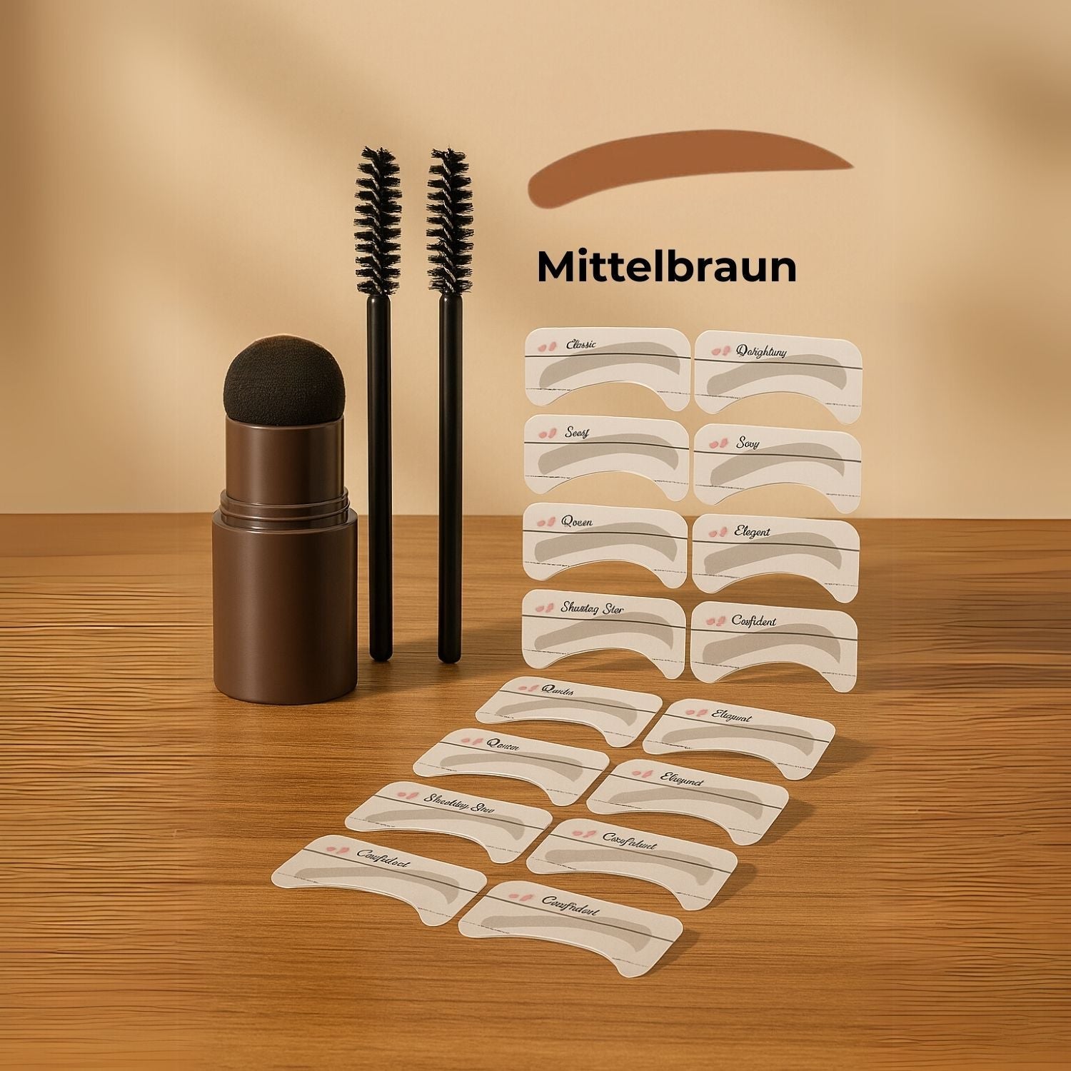 Augenbrauenstempel Set - Schablonen für perfekte Brauen