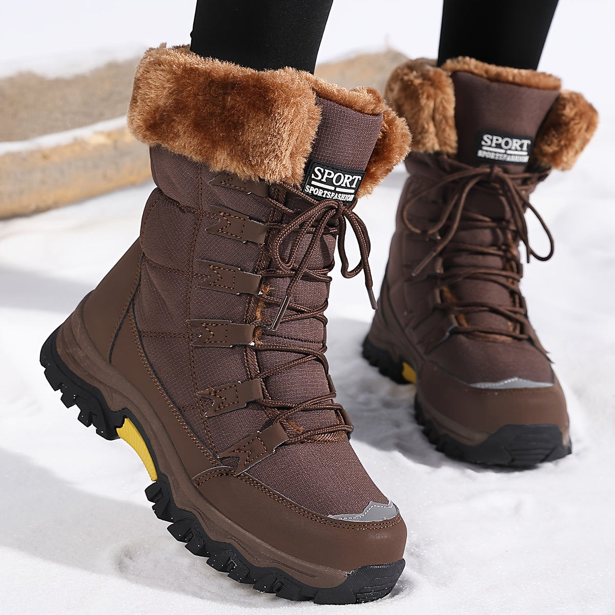 Warme Damen Winterstiefel – Gefüttert für Schnee und Kälte