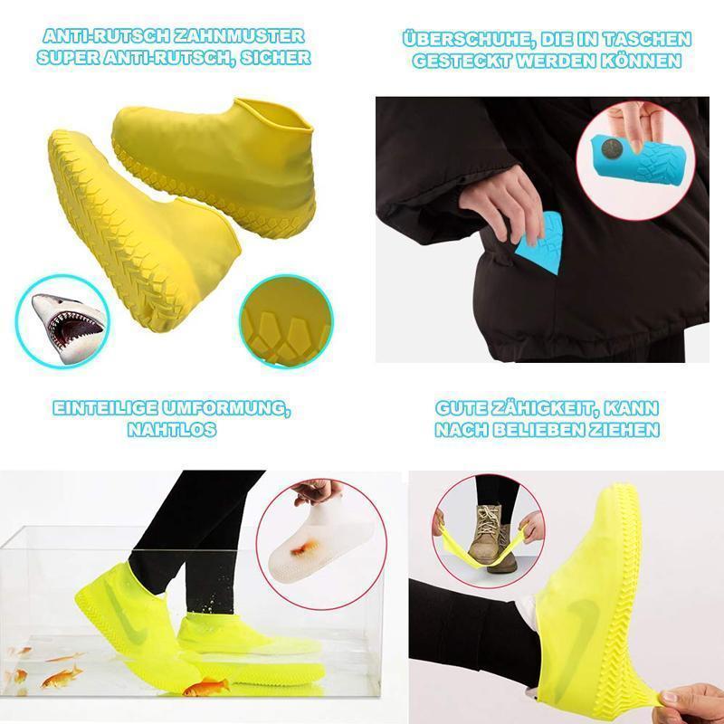 Wasserdichte Silikon Schuhüberzüge - Regenschutz für alle Schuhe