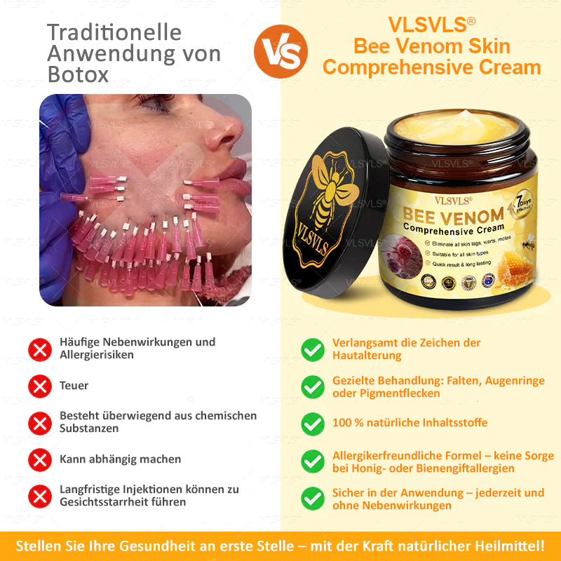 Anti-Aging Creme mit Bienengift Peptiden und Hyaluronsäure