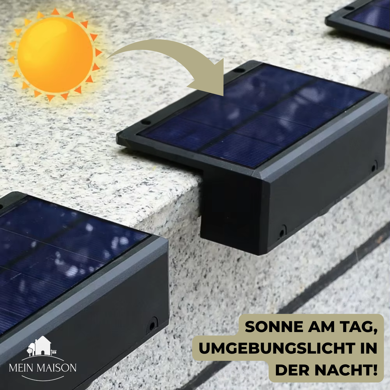 Solar Gartenleuchte mit Farbwechsel und warmweißem Licht IP65