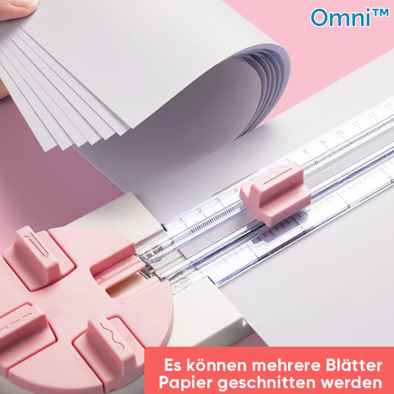 4-in-1 Papierschneider – Gerade, Kurven, Falz & gestrichelte Schnitte
